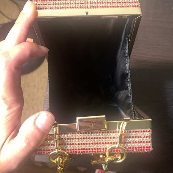 Blinged out $ clutch-with or without goldstone strap!! - Picture 5 of 5